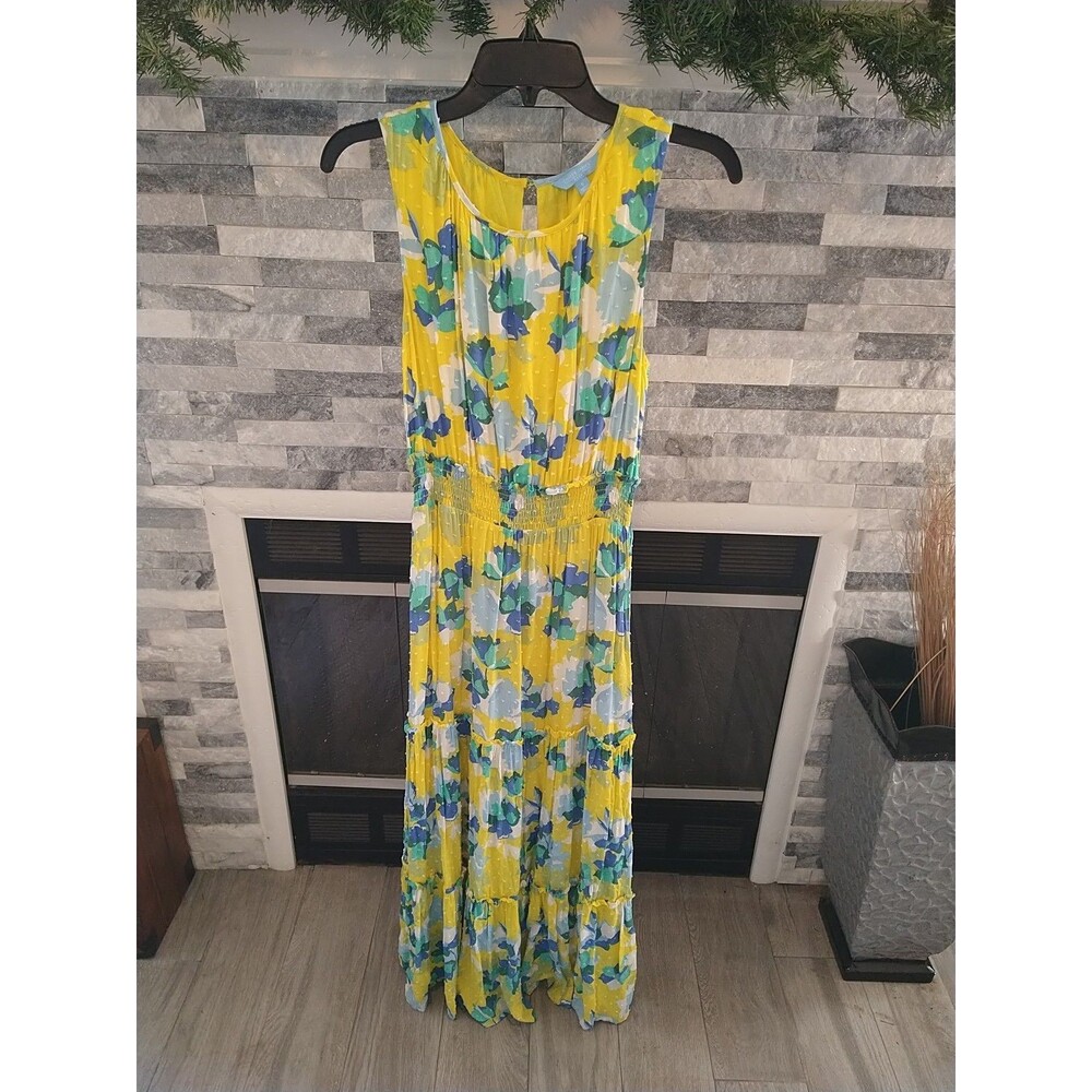 Draper James Floral Maxi Sleeveless Dress Size Small Floral Cottage Core Boho